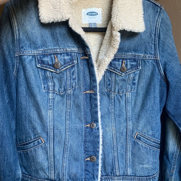 Retro Sherpa Jean Jacket Trucker, Sz Small - Picture 4 of 8